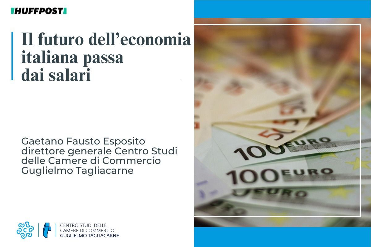 Screenshot di parte dell'articolo e titolo “Il futuro dell’economia italiana passa dai salari”.