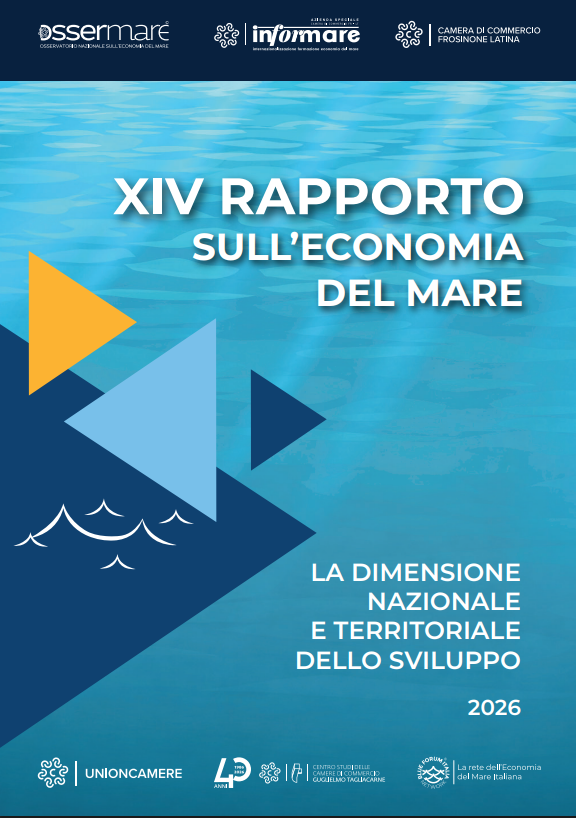 Copertina del XIV Rapporto sull'economia del mare