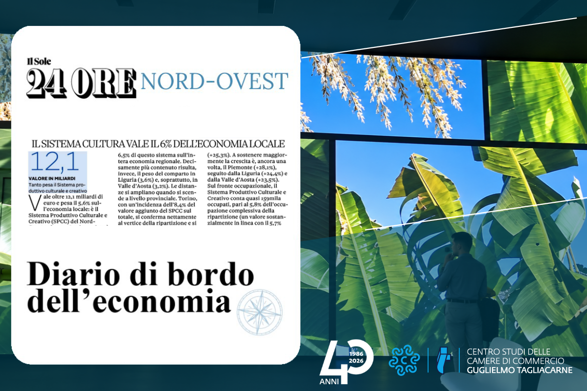 Screenshot del titolo dell'articolo con foto di una mostra interattiva sullo sfondo
